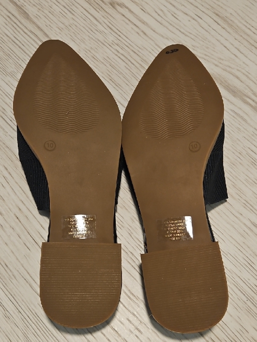 Seven New York Black Knit Pointed Slip-On Mules Size 10,  Like New!! - Picture 9 of 12